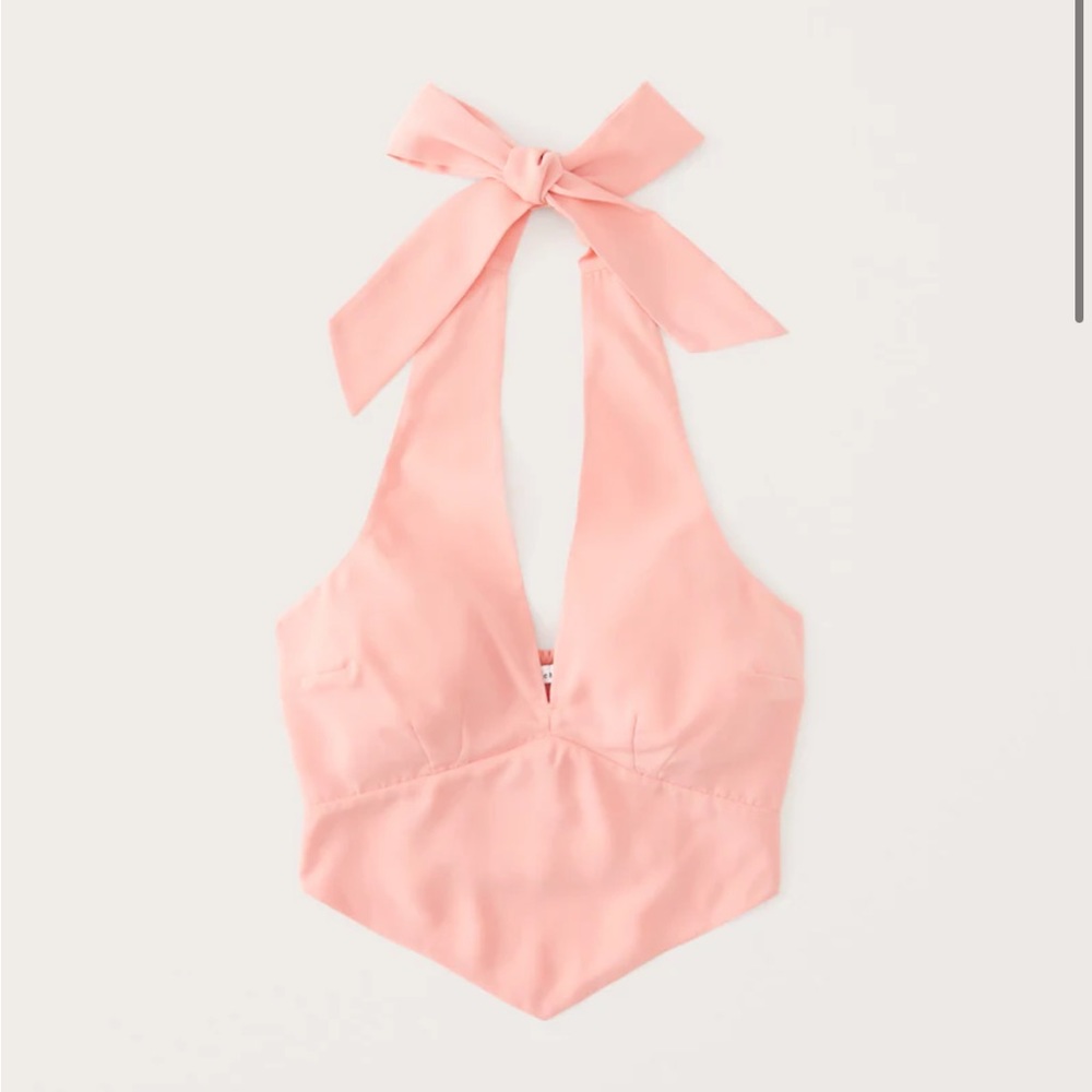 NWT | Abercrombie Pointed Hem Halter Top